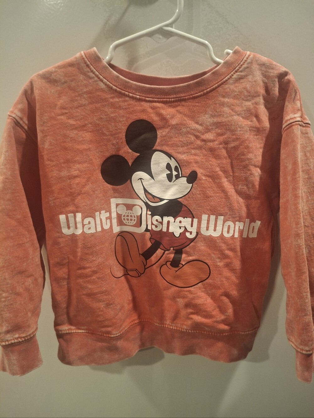 Disney Red Walt Disney World Mickey Sweatshirt